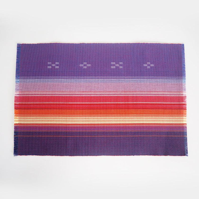 [桌墊] Taiyo-aya（紫色）| Azamiya | Yaeyama Minsaa（紡織品）
