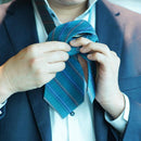 [넥타이] 이노 (파란색) | 아자미야 | Yaeyama Minsaa (직물)