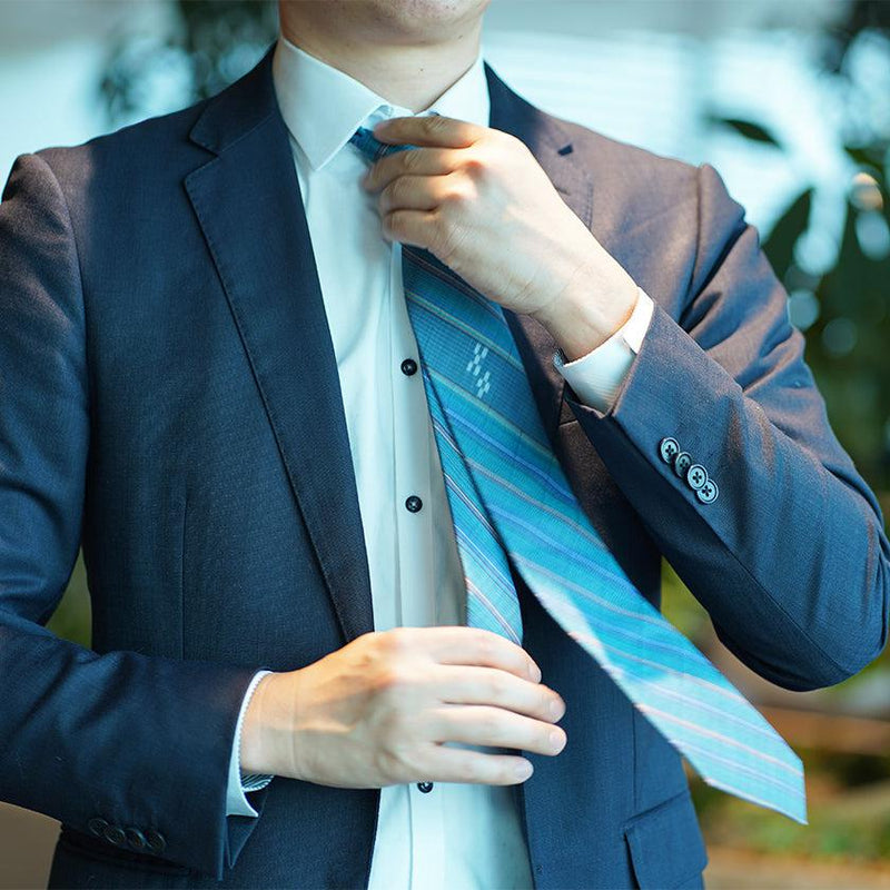 [tie] ino（藍色）| Azamiya | Yaeyama Minsaa（紡織品）