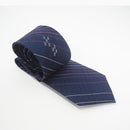 [TIE] PIN STRIPE (NAVY) | YAEYAMA MINSAH (TEXTILES) | AZAMIYA