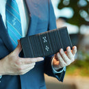 [WALLET] LONG WALLET YASSAMI (BLACK) | YAEYAMA MINSAH (TEXTILES) | AZAMIYA