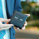 [กระเป๋าเงิน] กระเป๋าเงินที่พับได้ Yassami (สีดำ) | Yaeyama Minsah (สิ่งทอ) | อะซามิยะ