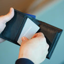 [กระเป๋าเงิน] กระเป๋าเงินที่พับได้ Yassami (สีดำ) | Yaeyama Minsah (สิ่งทอ) | อะซามิยะ