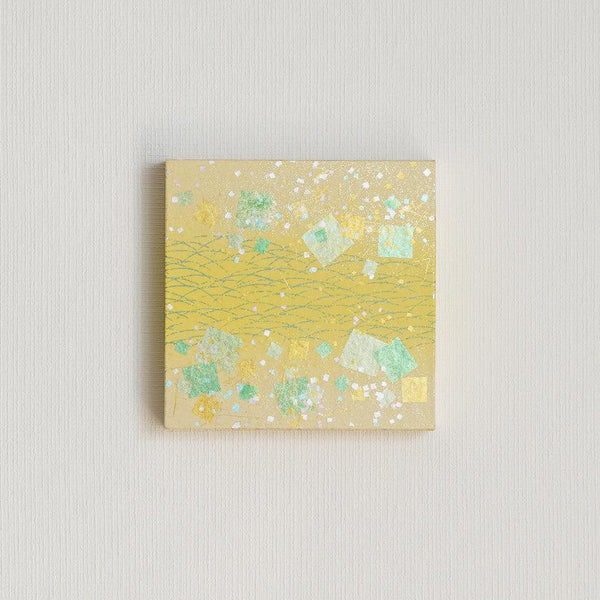 [Artpanel] 봄 츠유 쿠사 (Asiatic Dayflower) S | Ippinshu | 금색과 은색 장식 작품
