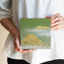 [ARTPANEL] SUMMER KIN-YAMA (GOLD MINE) GREEN S | GOLD AND SILVER DECORATIVE WORK| IPPINSHU