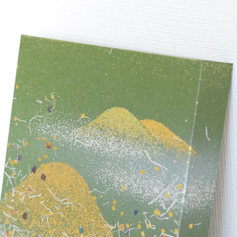 [Artpanel] ฤดูร้อน Kin-Yama (เหมืองทองคำ) Green S | งานตกแต่งทองคำและเงิน Ippinshu