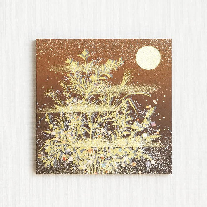 [artpanel]秋季Aki-Kusa（秋天的花朵）棕色L | Ippinshu |金銀裝飾工作