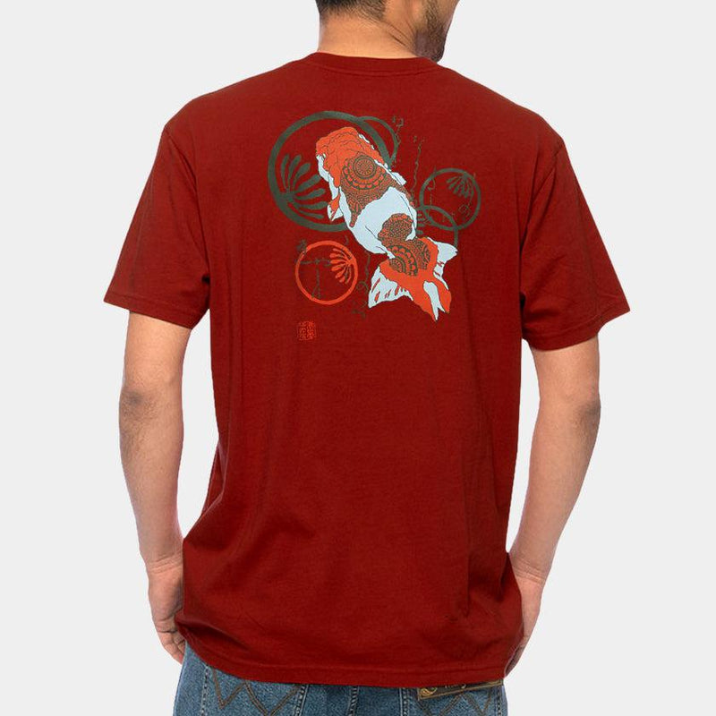 和人 金魚 シルクスクリーンTシャツ