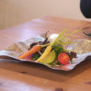 [LARGE PLATE (PLATTER)] SUZUGAMI 18×18 SAMIDARE | TAKAOKA BRONZE CASTING