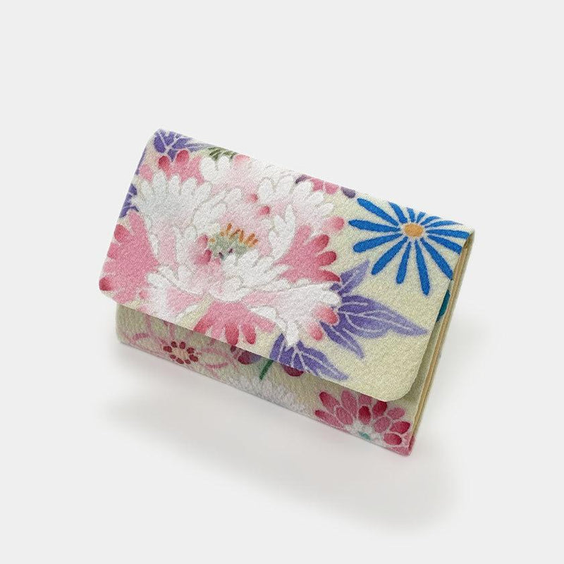 [กระเป๋าเงิน / กระเป๋า] Flower ผู้ถือนามบัตร Flower 1 | Kaga Yuzen | J.Flavor * Hiroyuki Kikuta
