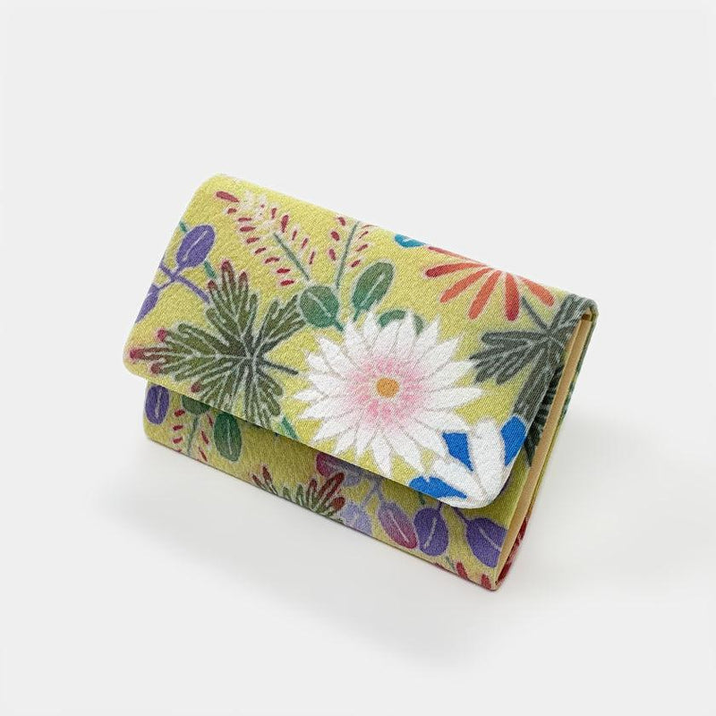 [กระเป๋าเงิน / กระเป๋า] Flower ผู้ถือนามบัตร Flower 2 | Kaga Yuzen | J.Flavor * Hiroyuki Kikuta