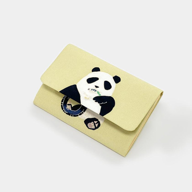 [กระเป๋าเงิน / กระเป๋า] ผู้ถือนามบัตร Panda | Kaga Yuzen | J.Flavor * Hiroyuki Kikuta