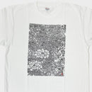 [T-SHIRT] FLOWER WHITE (ONE-SIZE-FITS-ALL) | KAGA YUZEN | J.Flavor * HIROYUKI KIKUTA