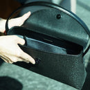 [手提包] d阿拉伯式菊花（黑色底漆和黑色漆）| Koushu Inden（漆的鹿皮工藝品）| inden-ya