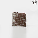 [WALLET] CHEVRON 7602 | KOUSHU INDEN (LACQUERED DEERSKIN CRAFTS)| INDEN-YA