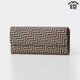 [WALLET] CHEVRON 7606 | KOUSHU INDEN (LACQUERED DEERSKIN CRAFTS)| INDEN-YA