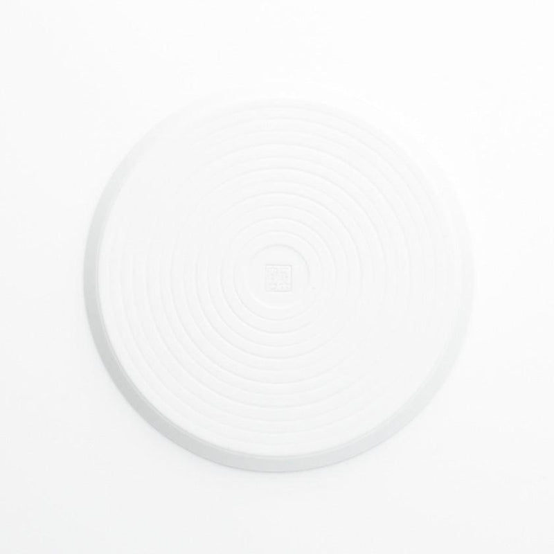 [大板（盤子）]雕塑 <white porcerin> 圓板平面圖案（L）|哈薩米商品
