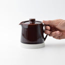 [JAPANESE TEA POT] ES POT AME GLAZE | HASAMI WARES| SAIKAI TOKI