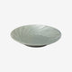 [LARGE PLATE (PLATTER)] SLANTED CARVING GRAY 24CM | HASAMI WARES| SAIKAI TOKI