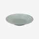 [LARGE PLATE (PLATTER)] GRASS FOREST CARVING GRAY 24CM | HASAMI WARES| SAIKAI TOKI