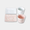 [DISH SETS] HAFURI PLATE & CUP PAIR | HASAMI WARES| SAIKAI TOKI