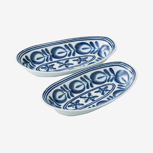 [盤式]現代藍咖哩碗| Hasami商品| Saikai Toki