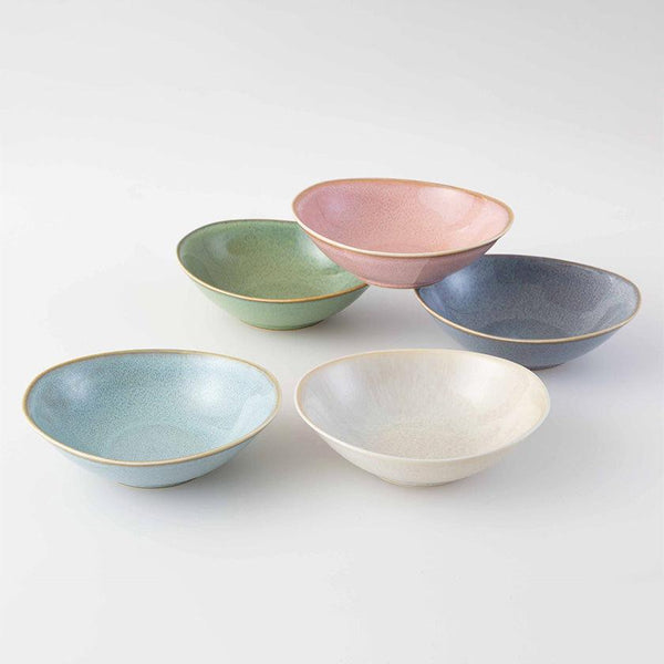 [접시 세트] Saisai 타원형 작은 그릇 세트 5 | Hasami Wares | 사이카이 토키