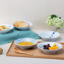 [DISH SETS] GEOMETRICAL PATTERN SET OF 5 | HASAMI WARES| SAIKAI TOKI