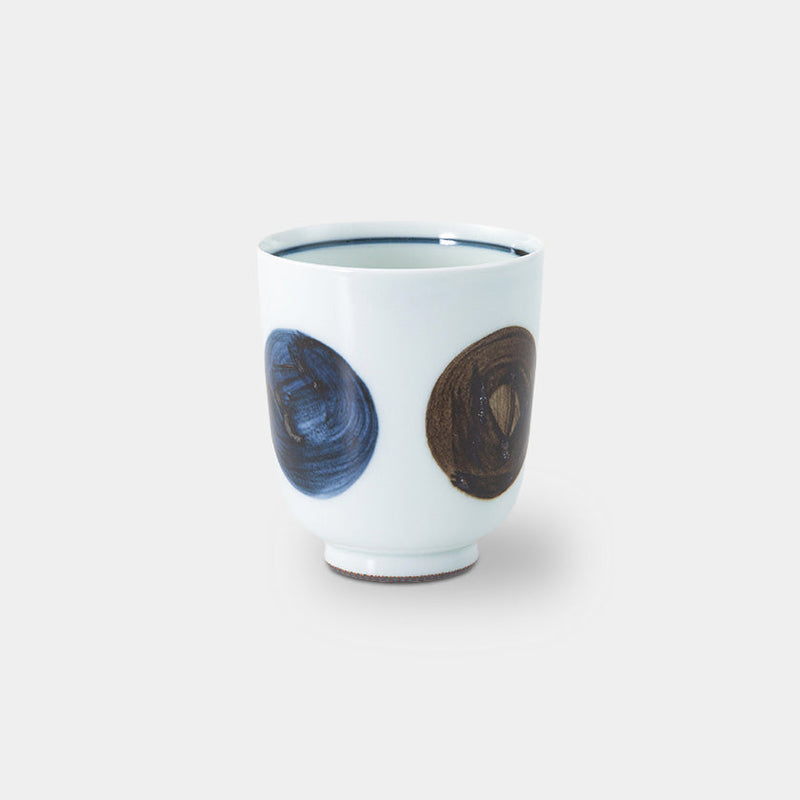 [ชุดถ้วยชา] ชุดรูปทรงกลม Sabi ชุด 3 แสง (L) (สีน้ำเงิน) | Hasami Wares | Saikai Toki