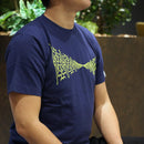 [T-SHIRT] IOll NAVY | AINU CRAFTS