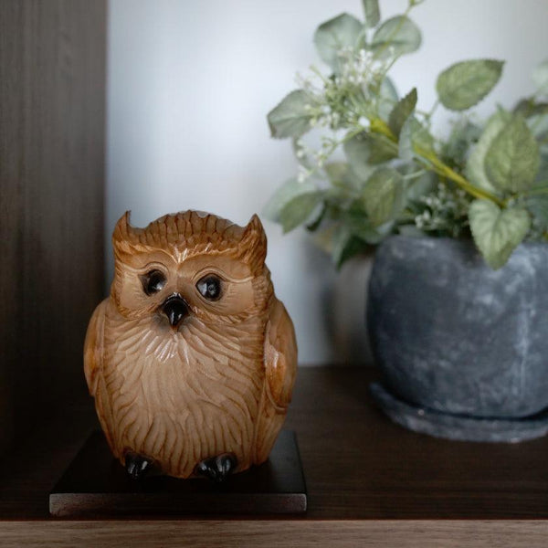 [小雕像] Shimafukuro Owl（S）| Ainu工藝