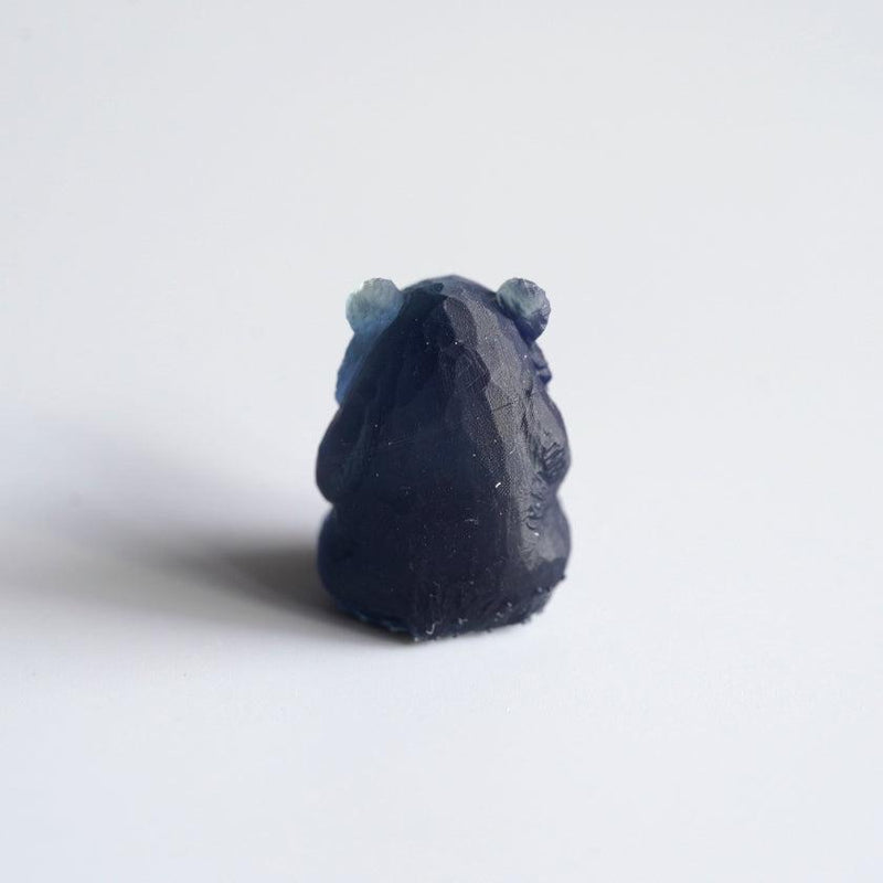 [小雕像] sindop坐著熊（黑色）| Ainu工藝