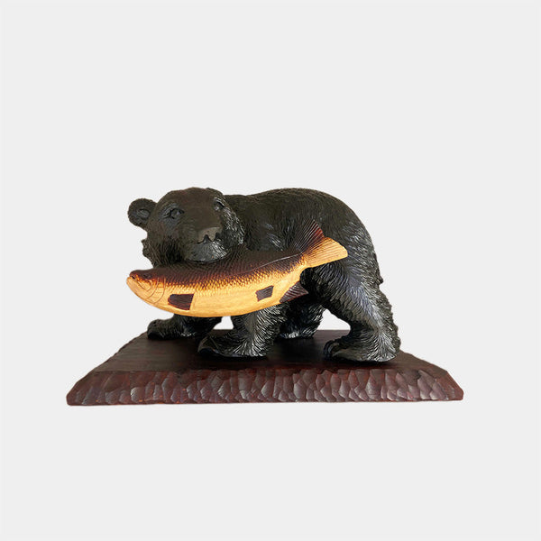 [Figurine] Bear (Salmon Eater) | งานฝีมือของ Ainu