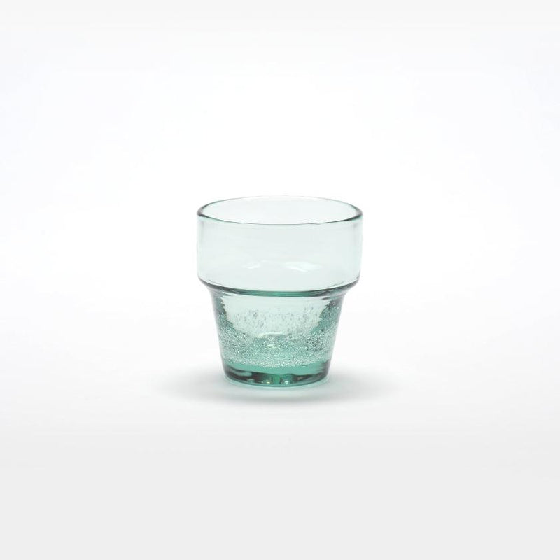 [GLASS] SPILL-PROOF CUPS FROM OKINAWA (DEEP GREEN) | RYUKYU GLASS | AERU