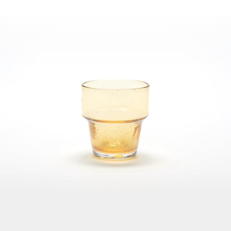 [GLASS] SPILL-PROOF CUPS FROM OKINAWA (ORANGE) | RYUKYU GLASS | AERU