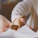 [STATIONERY] CHERRY TREE SCISSORS FROM MIYAZAKI | WOODWORKING | AERU