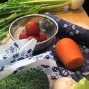 [BEESWAX WRAP] KYOTO KOMON NAVY | HANDMADE KITS | TAKEDA SENZO STORE