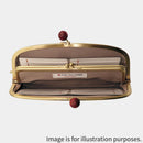 [錢包] Nishijin絲綢釦子錢包與kyo-kumihimo綁帶格子檢查（紫色）| Nishijin紡織品| Atelier Kyoto Nishijin