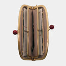 [WALLET] NISHIJIN SILK CLASP WALLET WITH KYO-KUMIHIMO STRAP GINGHAM CHECK (RED) | NISHIJIN TEXTILES | ATELIER KYOTO NISHIJIN