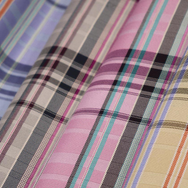 [小袋]耐水的nishijin silk liss clasp cossory袋多檢查（玫瑰粉色）| Nishijin紡織品| Atelier Kyoto Nishijin