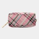 [小袋]耐水的nishijin silk liss clasp cossory袋多檢查（玫瑰粉色）| Nishijin紡織品| Atelier Kyoto Nishijin