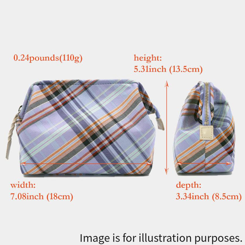 [小袋]耐水的nishijin silk liss clasp cossory袋多檢查（淺黃色）| Nishijin紡織品| Atelier Kyoto Nishijin