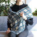 [SCARF] LATTICE (WHITE, BLUE, & GRAY) | KYO YUZEN DYEING | NOGIGUCHI KIHEI