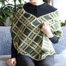 [SCARF] LATTICE (DARK GREEN) S | KYO YUZEN DYEING | NOGIGUCHI KIHEI