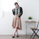 [SCARF] CHEESE CHECK (MONOCHROME) S | KYO YUZEN DYEING | NOGIGUCHI KIHEI