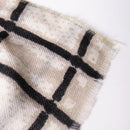 [SCARF] CHEESE CHECK (MONOCHROME) S | KYO YUZEN DYEING | NOGIGUCHI KIHEI
