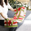 [SCARF] LARGE LATTICE ( RED GREEN ) S | KYO YUZEN DYEING | NOGIGUCHI KIHEI