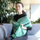 [스카프] 간소화 (청록색) S | Kyo Yuzen Dyeing | Nogiguchi Kihei