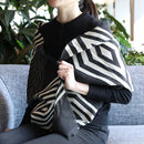 [SCARF] IREKOBISHI(BLACK & WHITE) | KYO YUZEN DYEING | NOGIGUCHI KIHEI