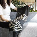 [SCARF] IREKOBISHI(BLACK & WHITE) | KYO YUZEN DYEING | NOGIGUCHI KIHEI